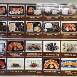 sushi and sashimi