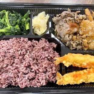 Bento #7 with black rice.
