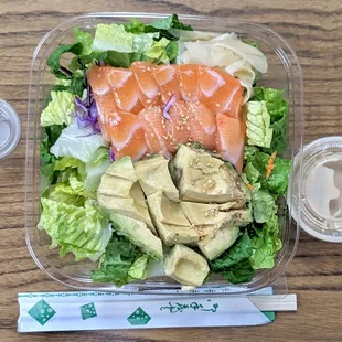 Salmon Salad with Avocado.