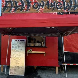 A typical menu board.