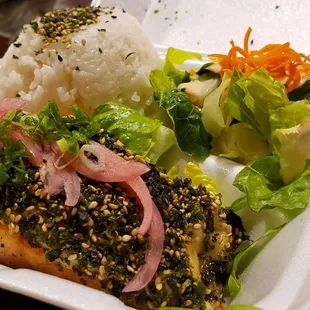 Furikake Salmon Plate $14 (COVID19 Takeout)