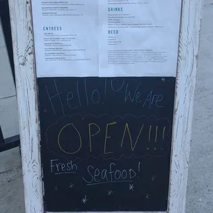 Sidewalk sign