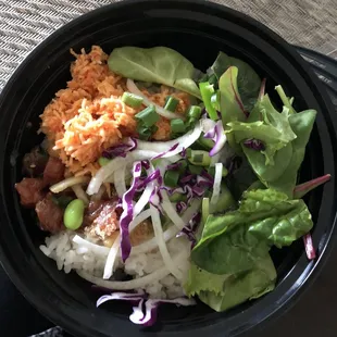 Poke bowl with &quot;2 scoops&quot;