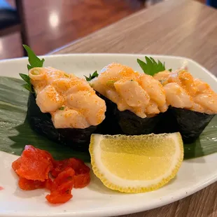 a close up of a plate of food