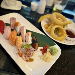 Sushi special and mixed tempura!