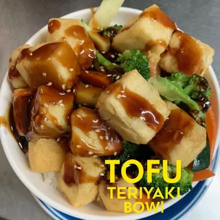 Fried Tofu Teriyaki Bowl