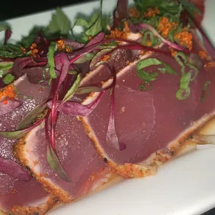 a close up of a plate of food