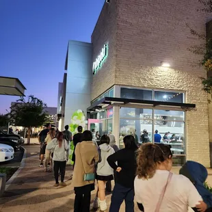 Grand opening line out the door