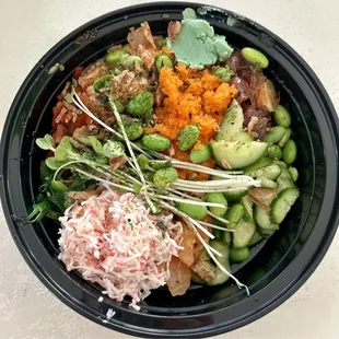 Tuna and salmon bowl