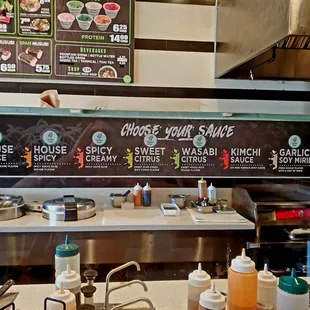 And the signage for the Sauces is super helpful!