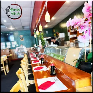 sushi and sashimi, interior