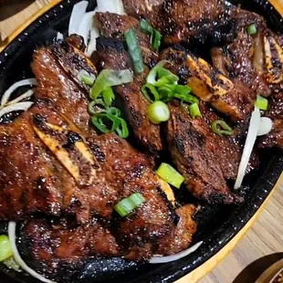 Galbi (Korean marinated short ribs)