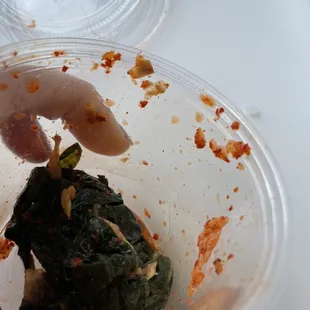 Hair in kimchi