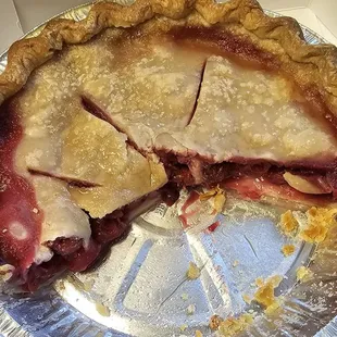 This is how they come now, flat and soggy. The only piece of the crust still good is the edge