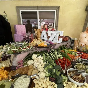 Charcuterie table. Chef Geronimo is amazing!  Appetizers for everyone to enjoy before the main course
