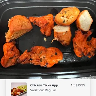 chicken wings and fried chicken, food