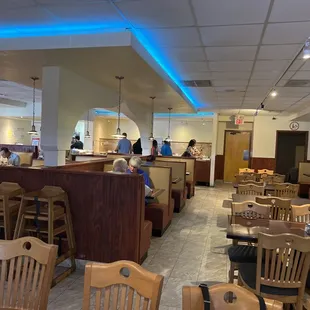 the interior of the restaurant