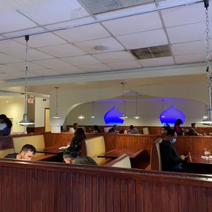 the interior of the restaurant