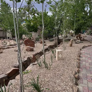 Paths within the property.