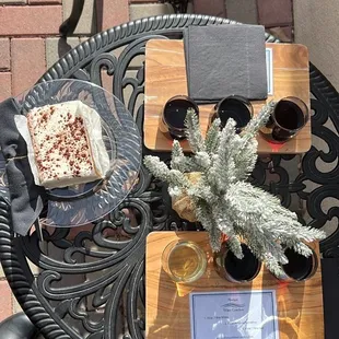 Dessert and wine flight