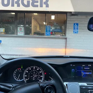 the interior of a car