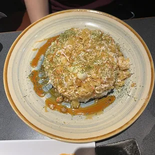 Cowboy roll -absolutely to die for and not too spicy.