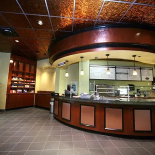 the interior of the restaurant