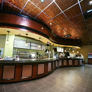 the interior of the restaurant