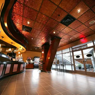 the interior of the restaurant