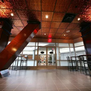 the interior of the restaurant