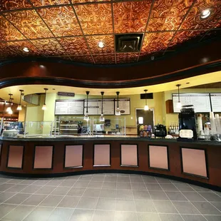 the interior of the restaurant