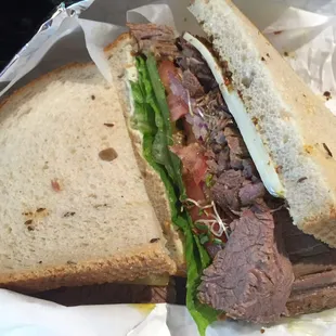Amazing brisket sandwich