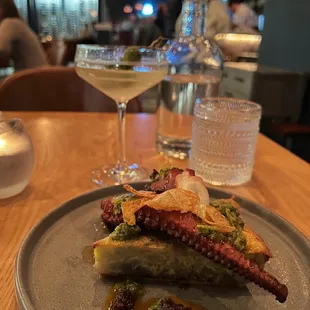 Grilled Spanish Octopus &amp; Dirty Martini