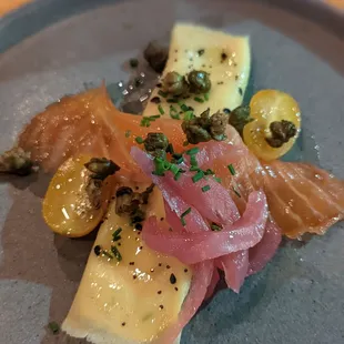 Brunch for dinner- bagel and lox