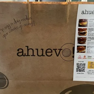 a bag of doughnuts on a counter