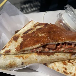 Al pastor quesadilla