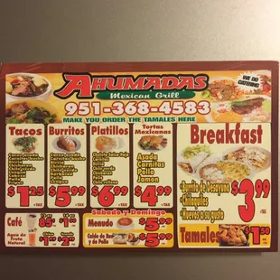 A flyer I picked up there
