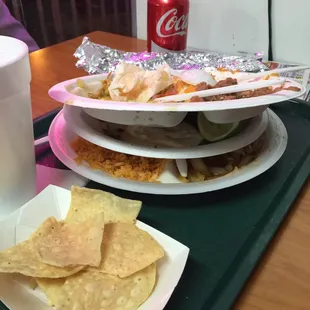 Forgot to take before pictures but we devoured everything.