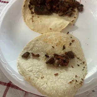 ex) poorly stuffed taco.