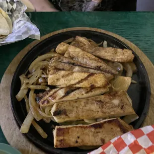 Chicken fajita plate