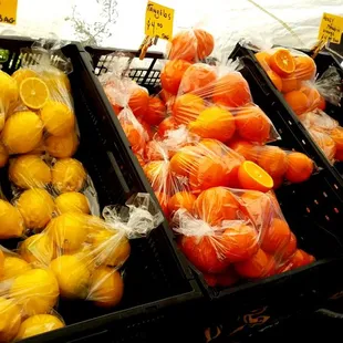 ranges in plastic bags