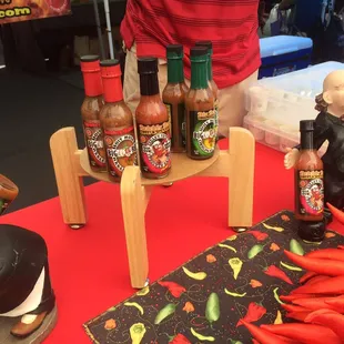 Hot sauces... All natural! I bought allll of them! I love to cook