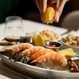 PLATEAU DE FRUTS DE MER
oyster, fluke tartare, crab salad, mussel escabeche, prawn cocktail
