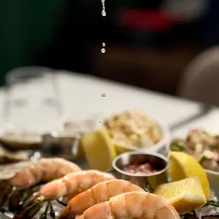 PLATEAU DE FRUTS DE MER
oyster, fluke tartare, crab salad, mussel escabeche, prawn cocktail