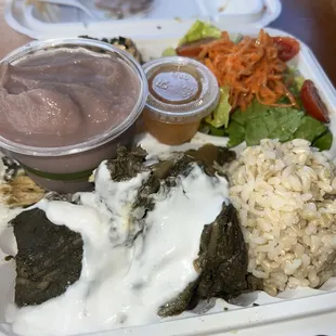 Oh wow laulau and the BBQ portobello mushroom sandwich.