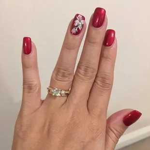 AI does beautiful work! I love how she reshaped my nails