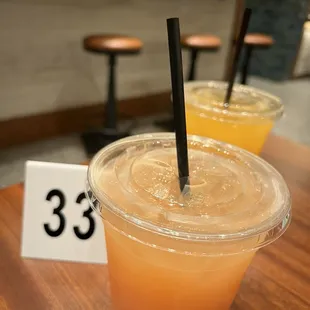 Mango Lemonade and the Guava Lemonade.