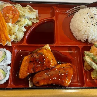 Salmon Teriyaki Bento Box