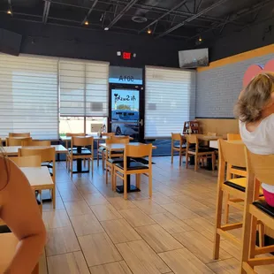 Small, cozy but authentic space. Just the way we like it.