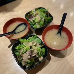 House Miso Soup and House Salad